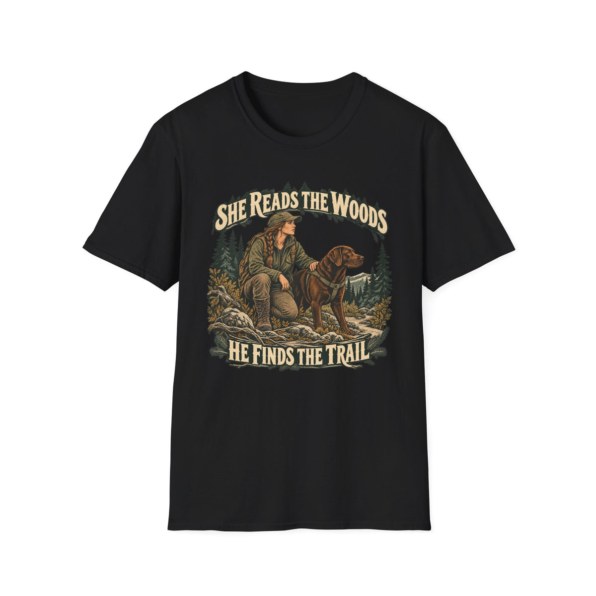 She Reads The Woods T-shirt