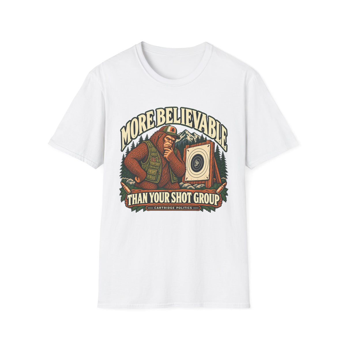 V2 More Believable Than Sasquatch T-shirt
