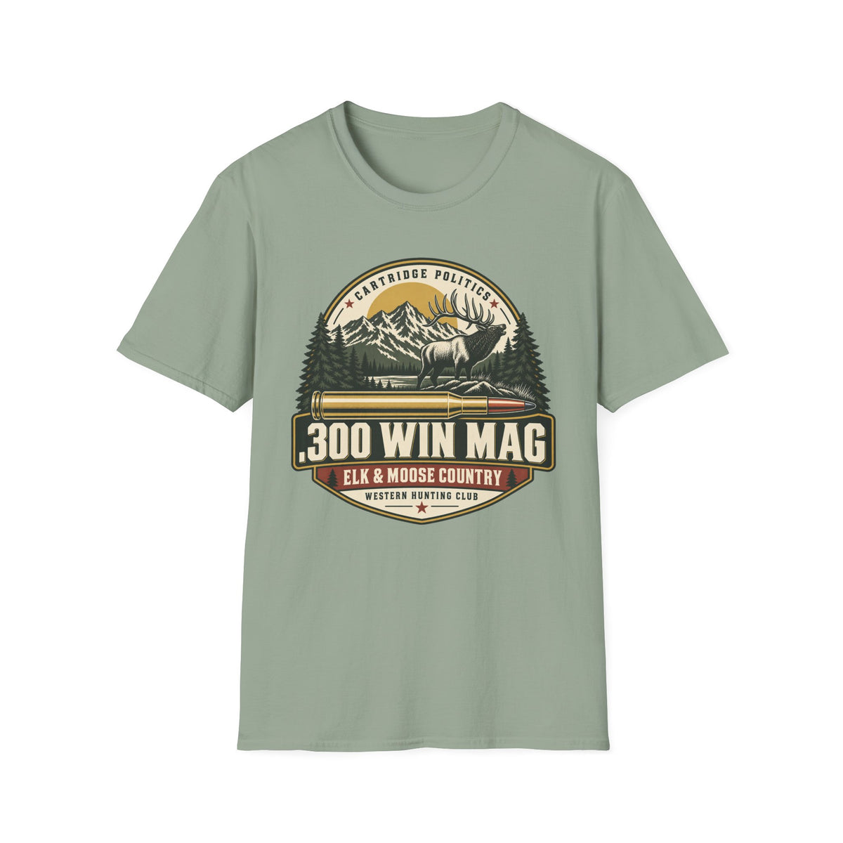 .300 Win Mag Shield T-shirt