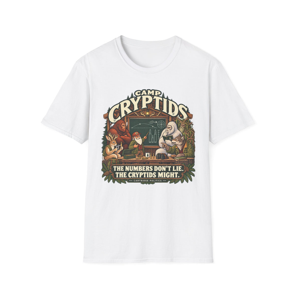 Camp Cryptid Numbers Don't Lie, Cryptids Might T-shirt
