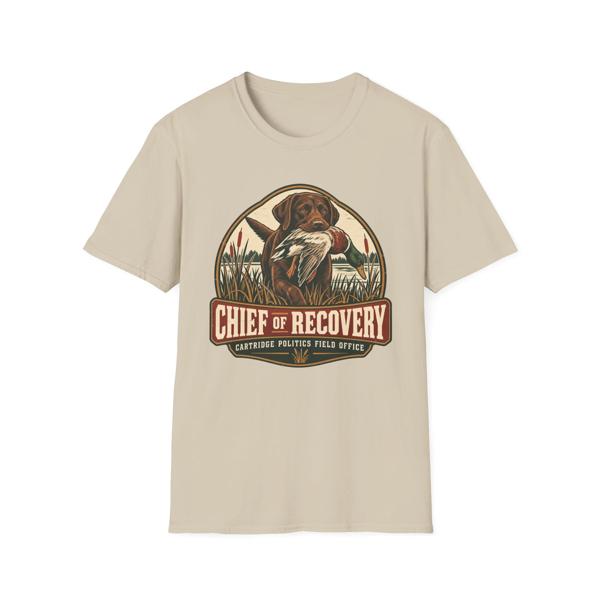 Chocolate Lab Chief of Recovery T-shirt