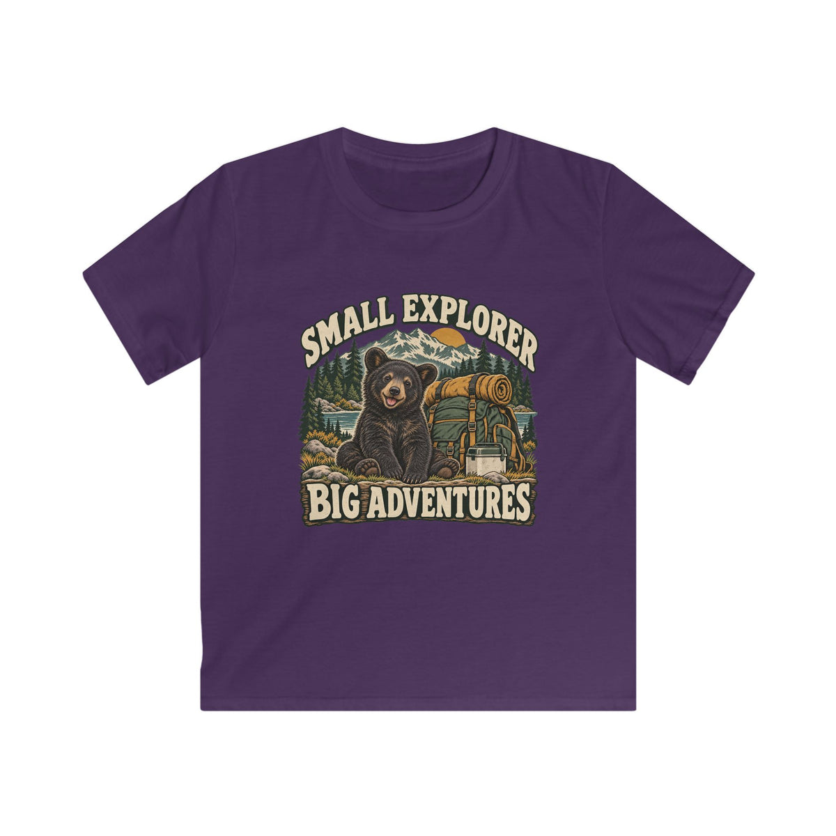 Kids Small Explorer Big Adventures Bear T-shirt