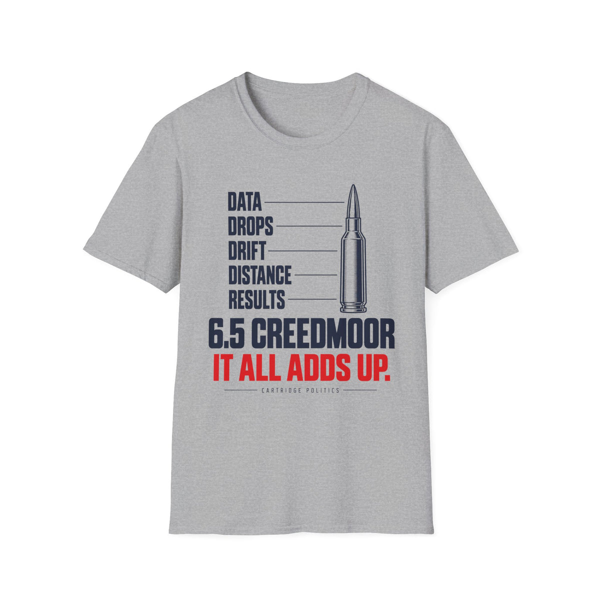 6.5 Creedmoor It All Adds Up T-shirt
