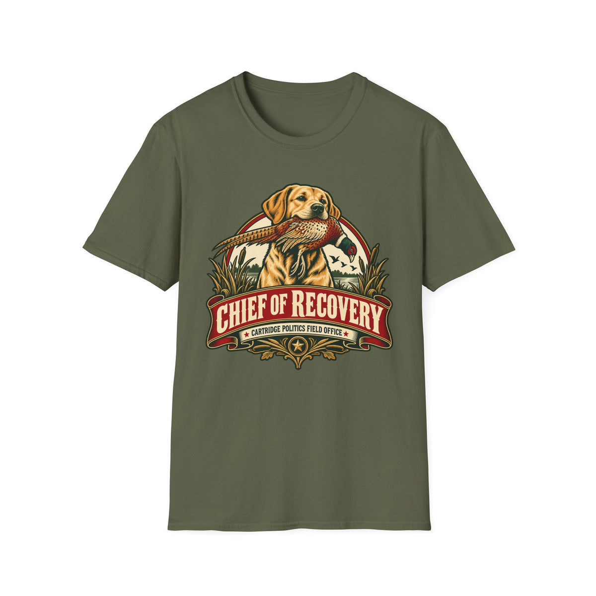 Yellow Lab Chief of Recovery T-shirt
