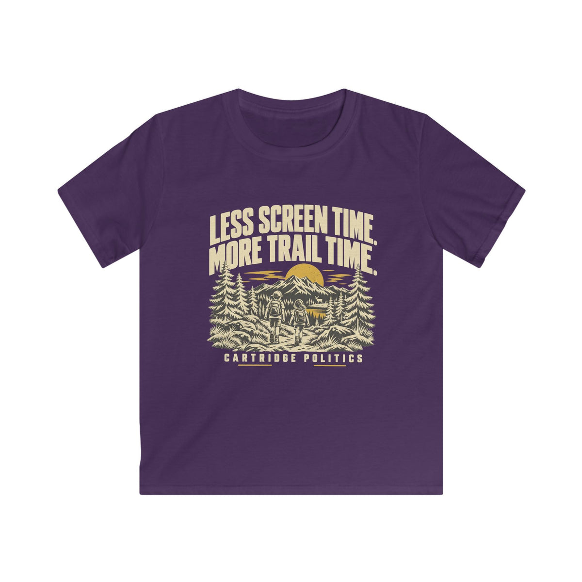 Kids Less Screen Time More Trail Time T-shirt