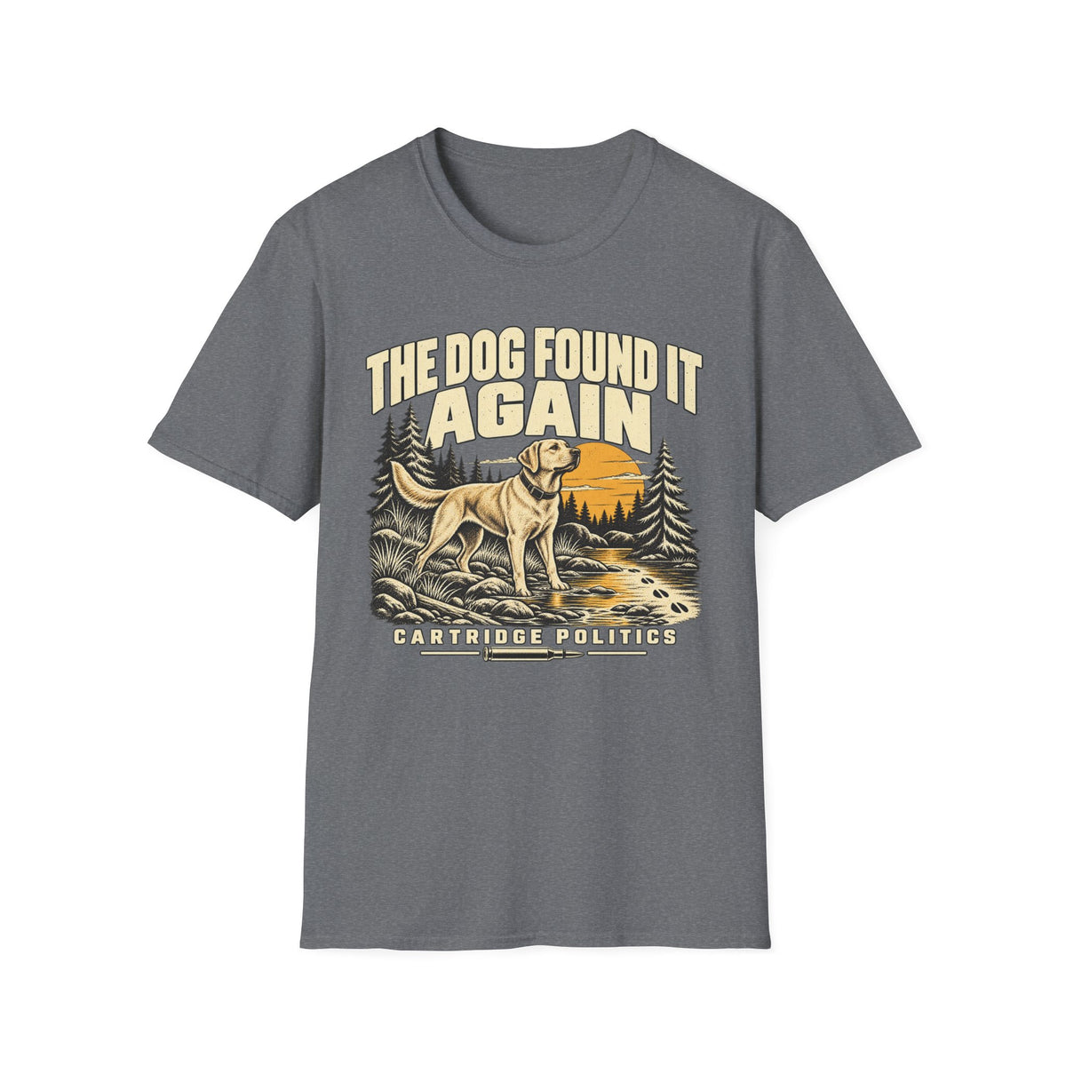 Yellow Lab Dog Found It Again T-shirt