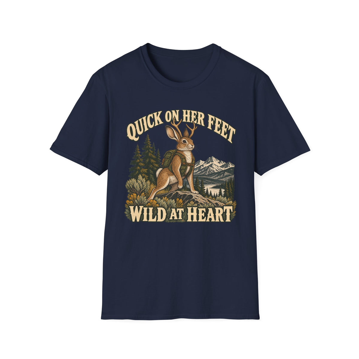 Jackalope Quick on Her Feet T-shirt