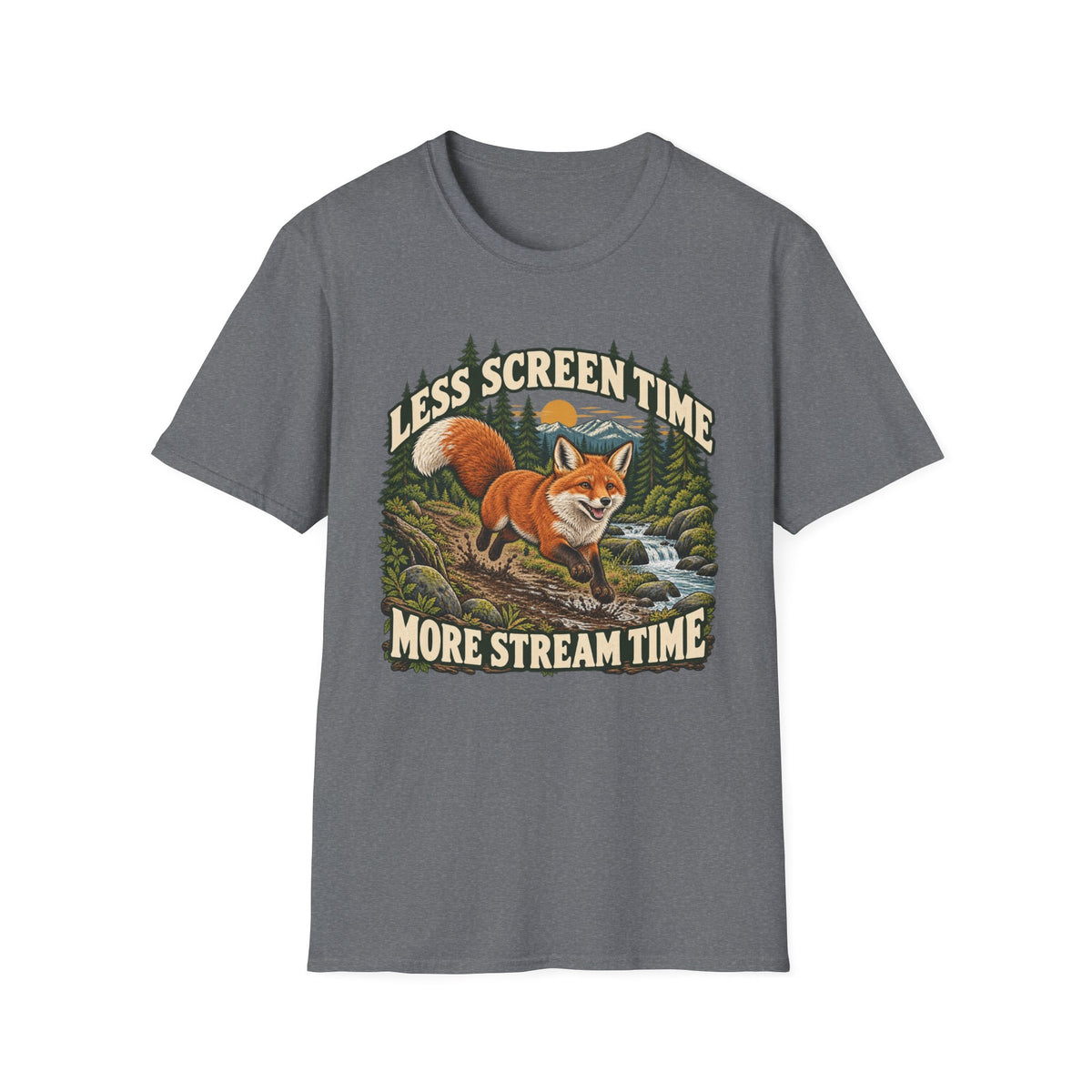 Less Screen Time Fox T-shirt