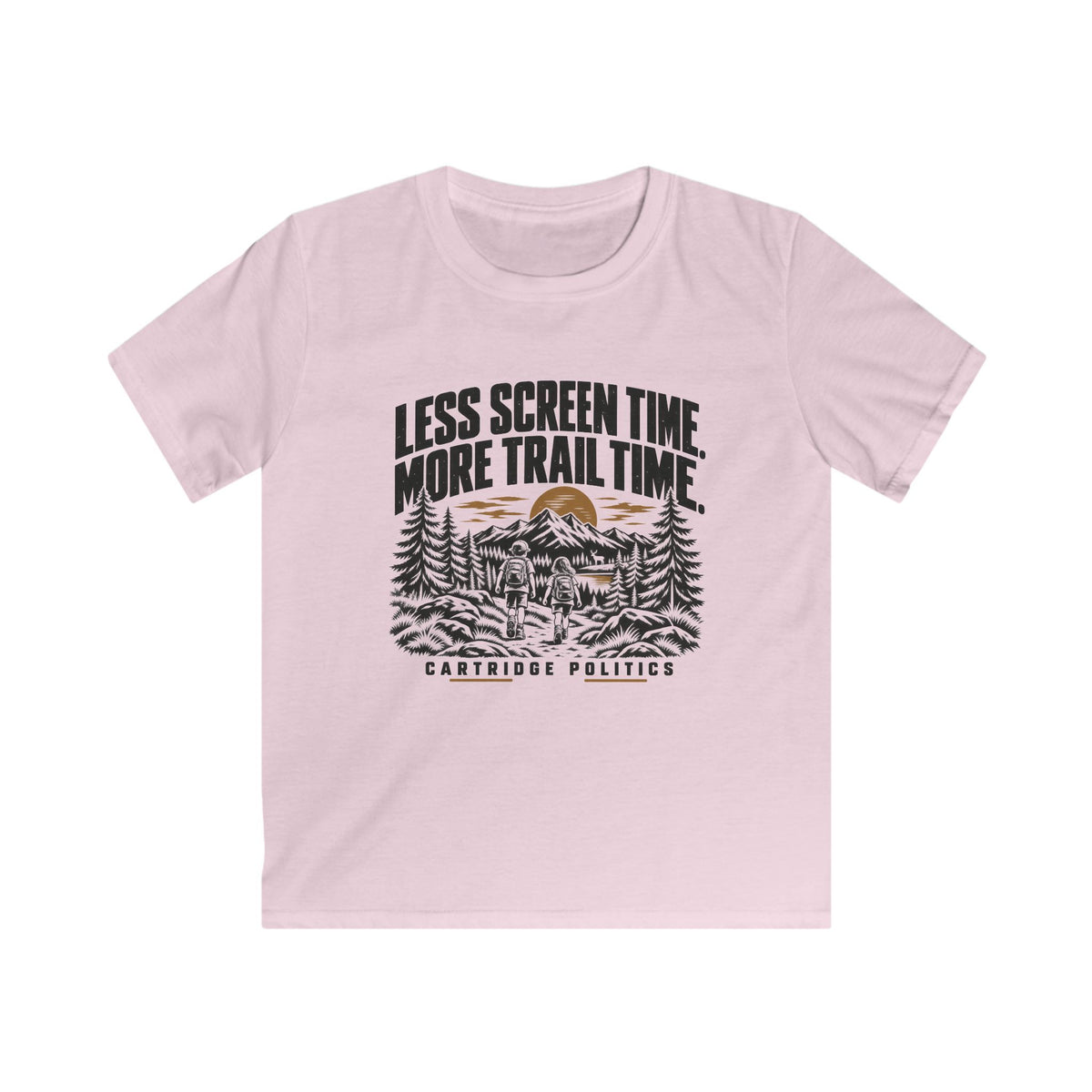 Kids Less Screen Time More Trail Time T-shirt