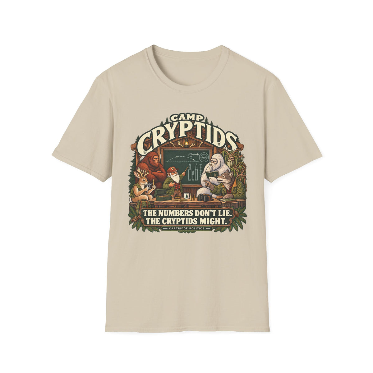Camp Cryptid Numbers Don't Lie, Cryptids Might T-shirt