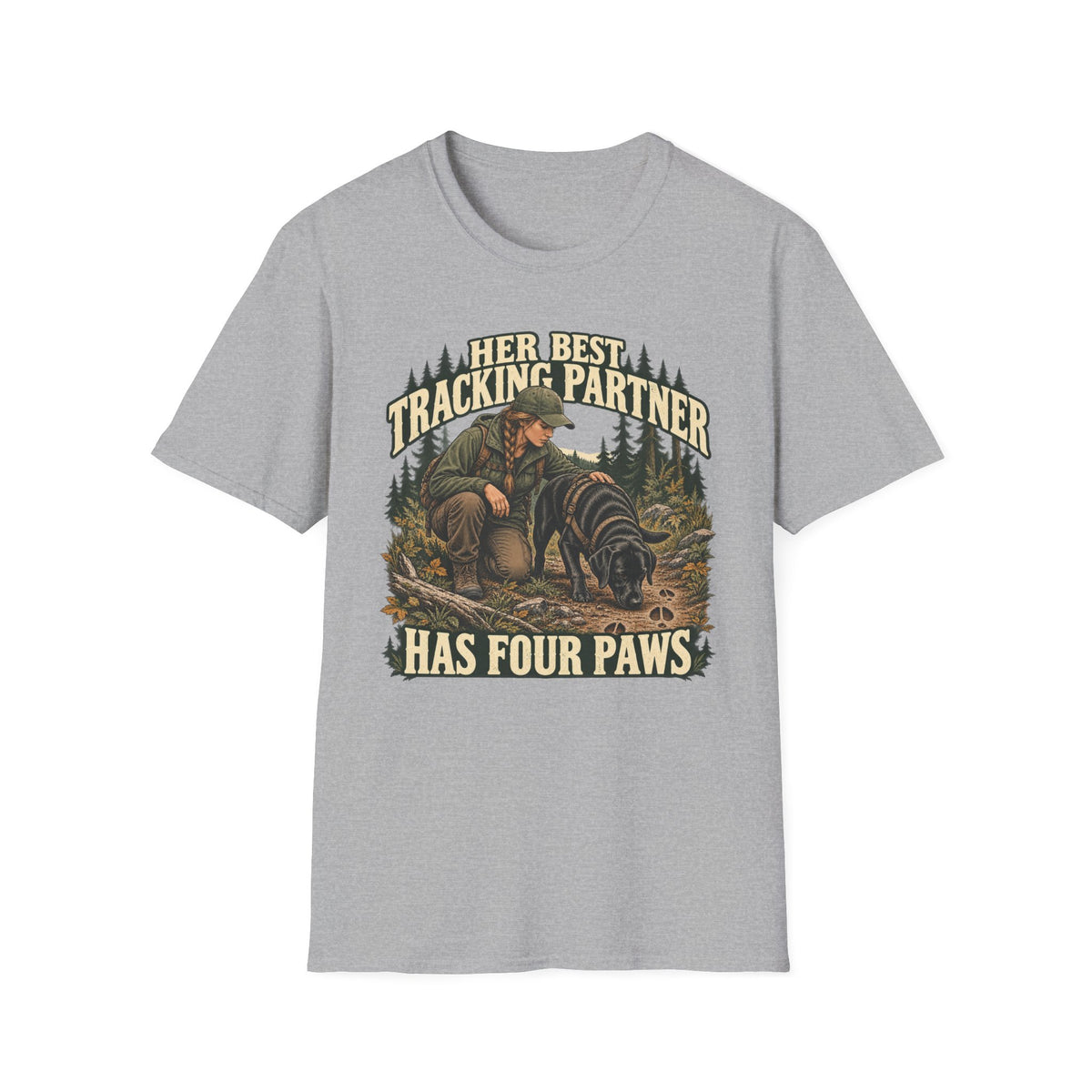 Her Best Tracking Partner T-shirt