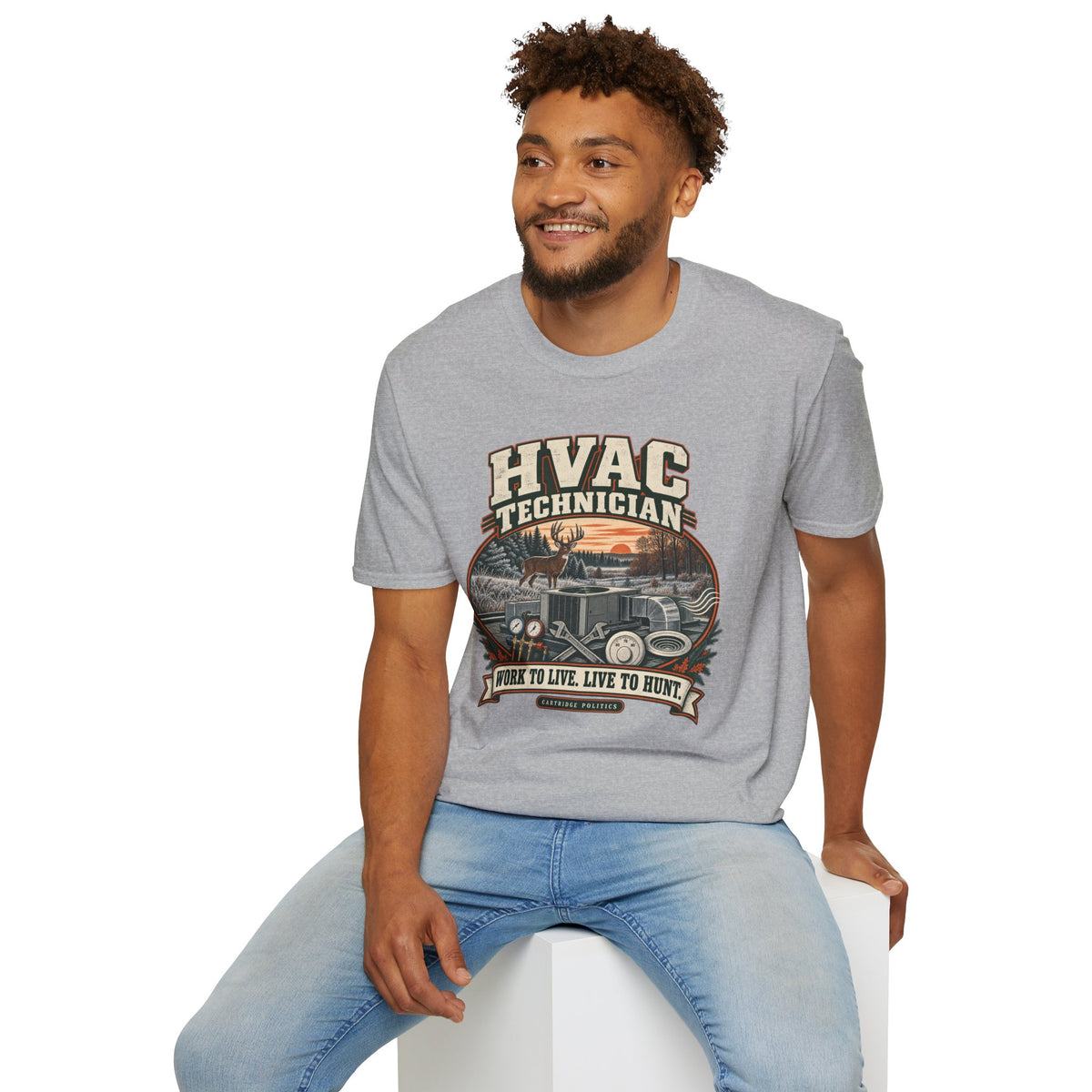 Old School HVAC Technician T-shirt