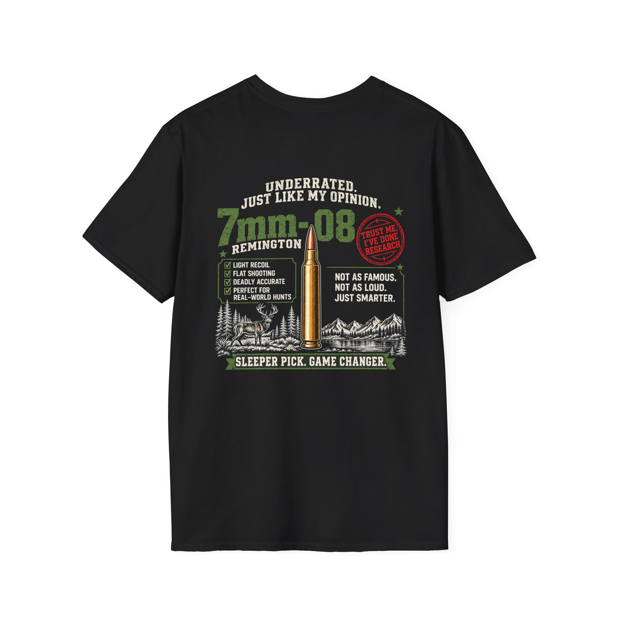 Team 7mm-08 Remington Detailed T-shirt