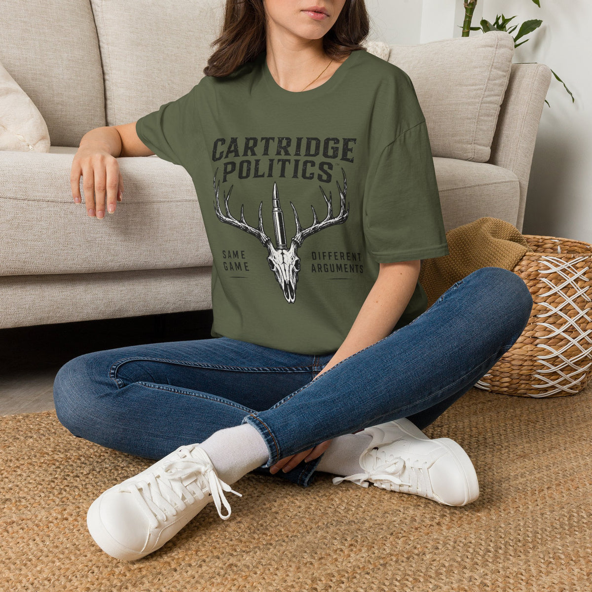 Cartridge Politics Same Game Different Arguments T-shirt
