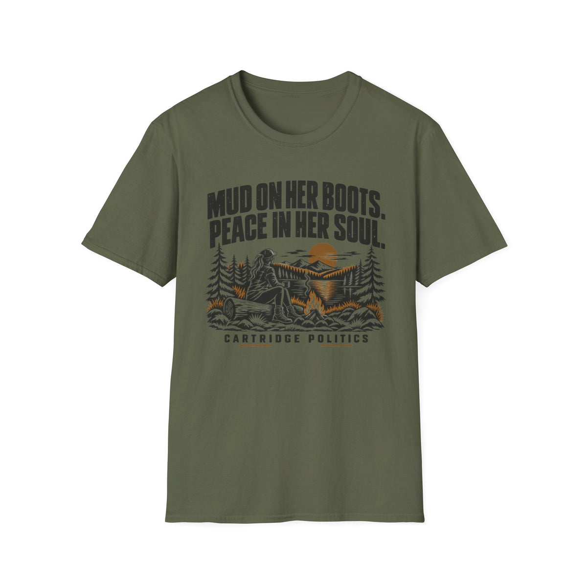 Mud On Her Boots Peace In Her Soul T-shirt