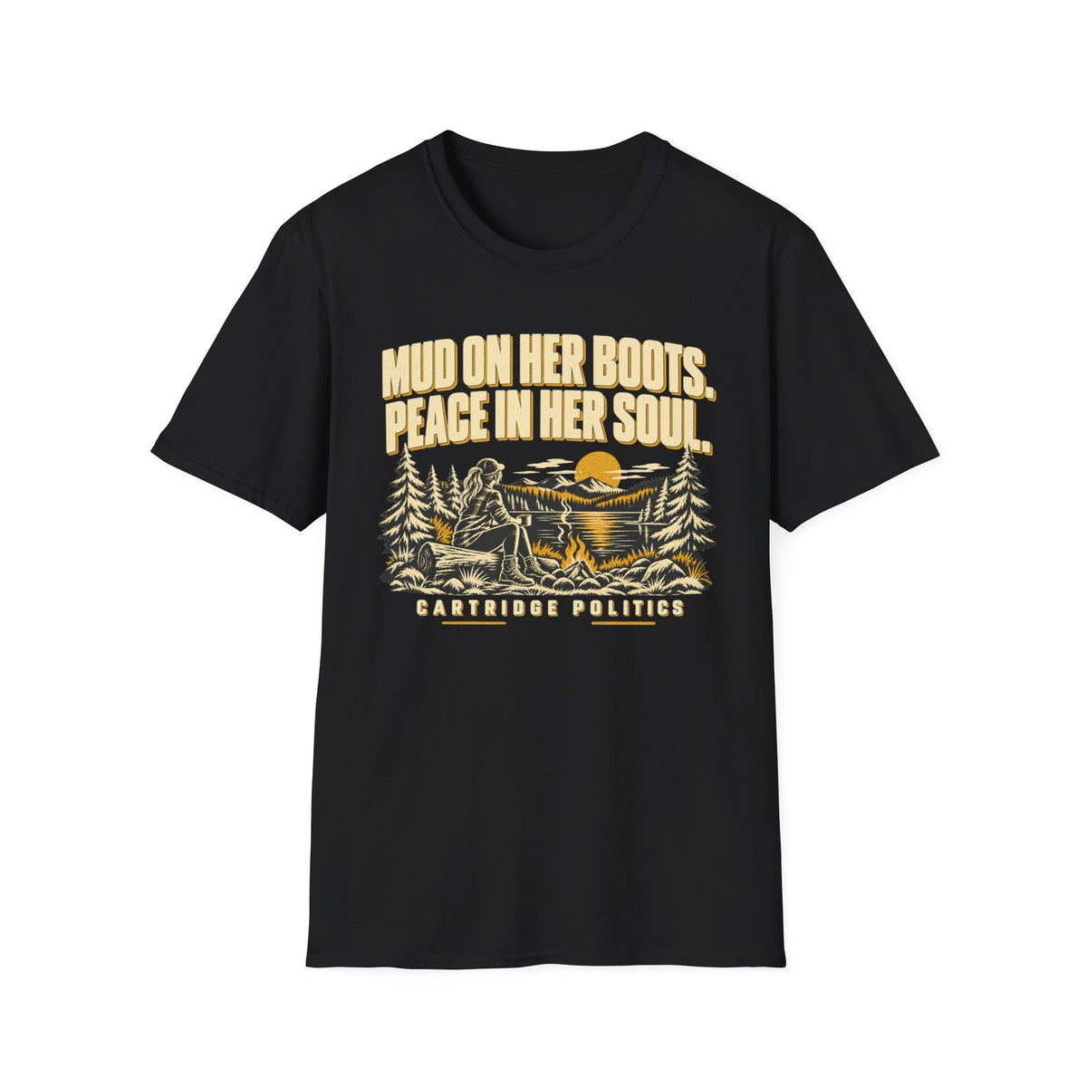 Mud On Her Boots Peace In Her Soul T-shirt