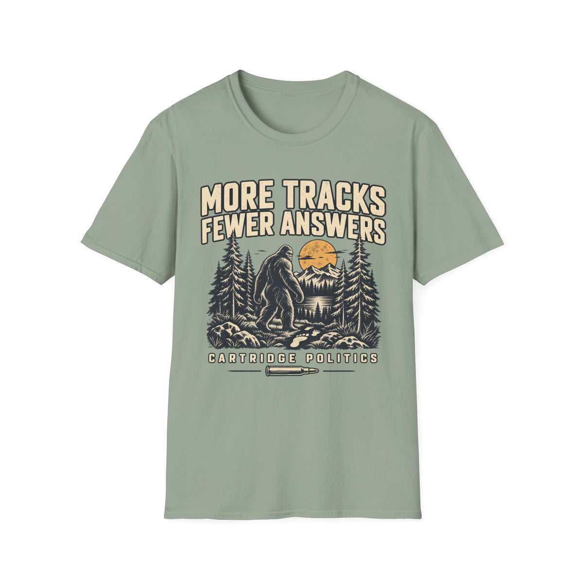 Sasquatch More Tracks Fewer Answers T-shirt