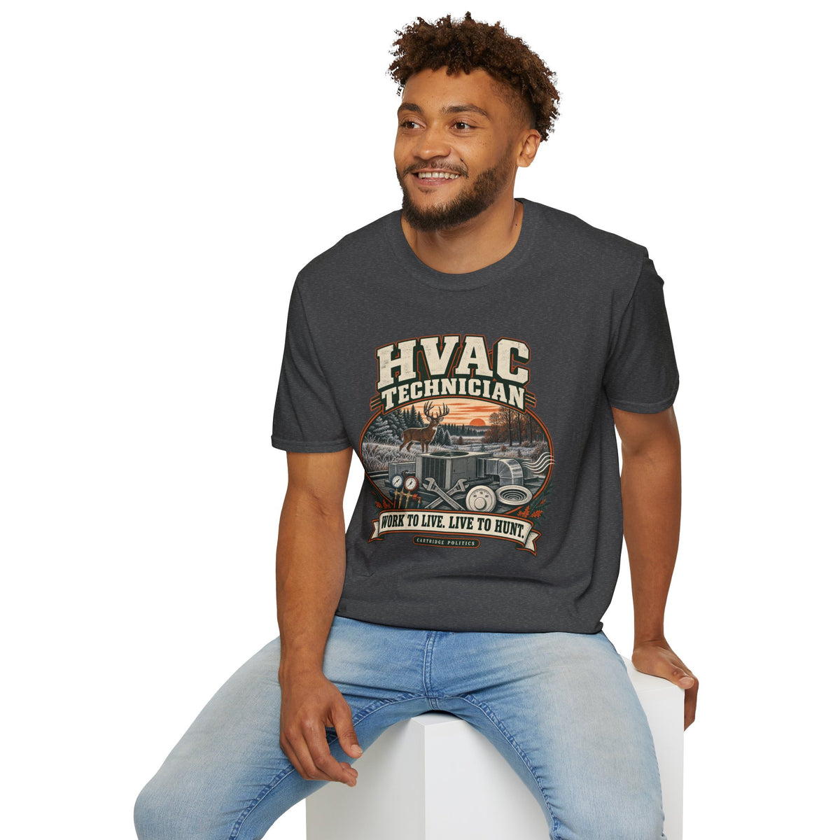 Old School HVAC Technician T-shirt