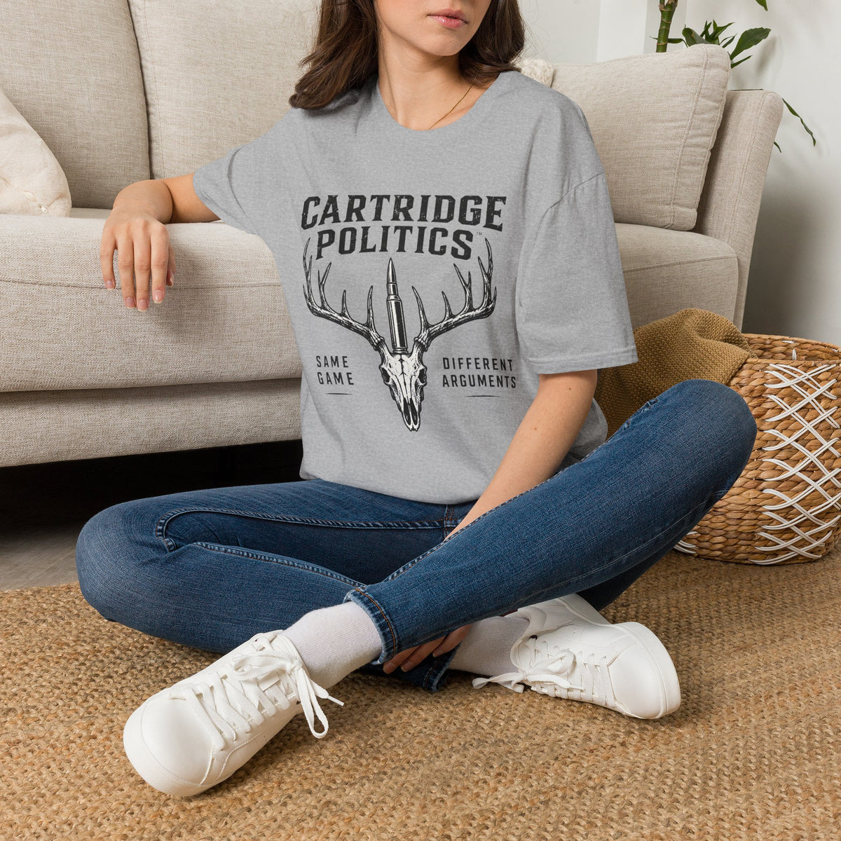 Cartridge Politics Same Game Different Arguments T-shirt