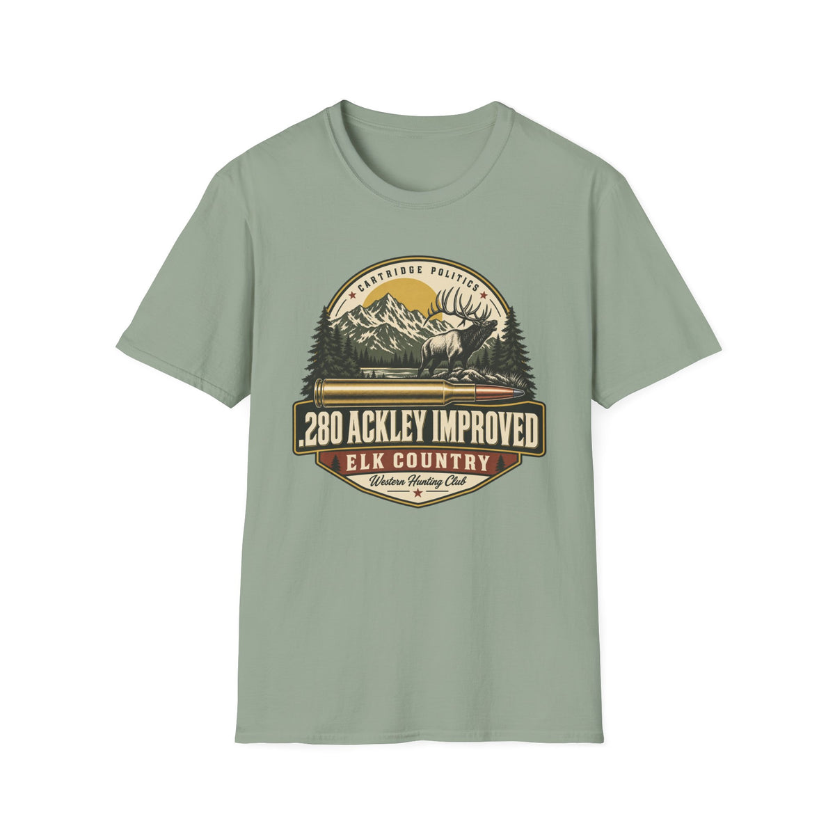 .280 Ackley Improved Shield T-shirt