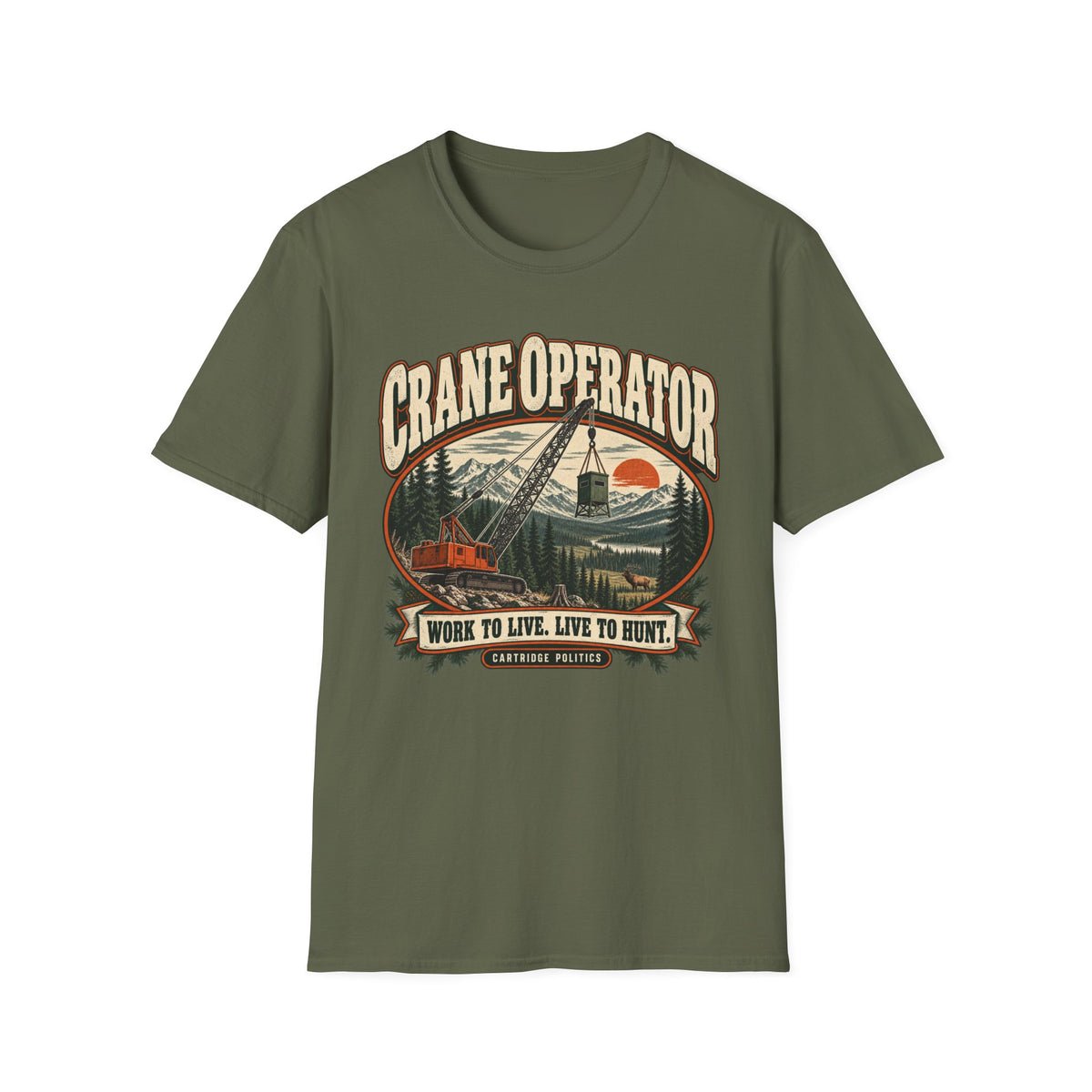 Old School Crane Operator T-shirt
