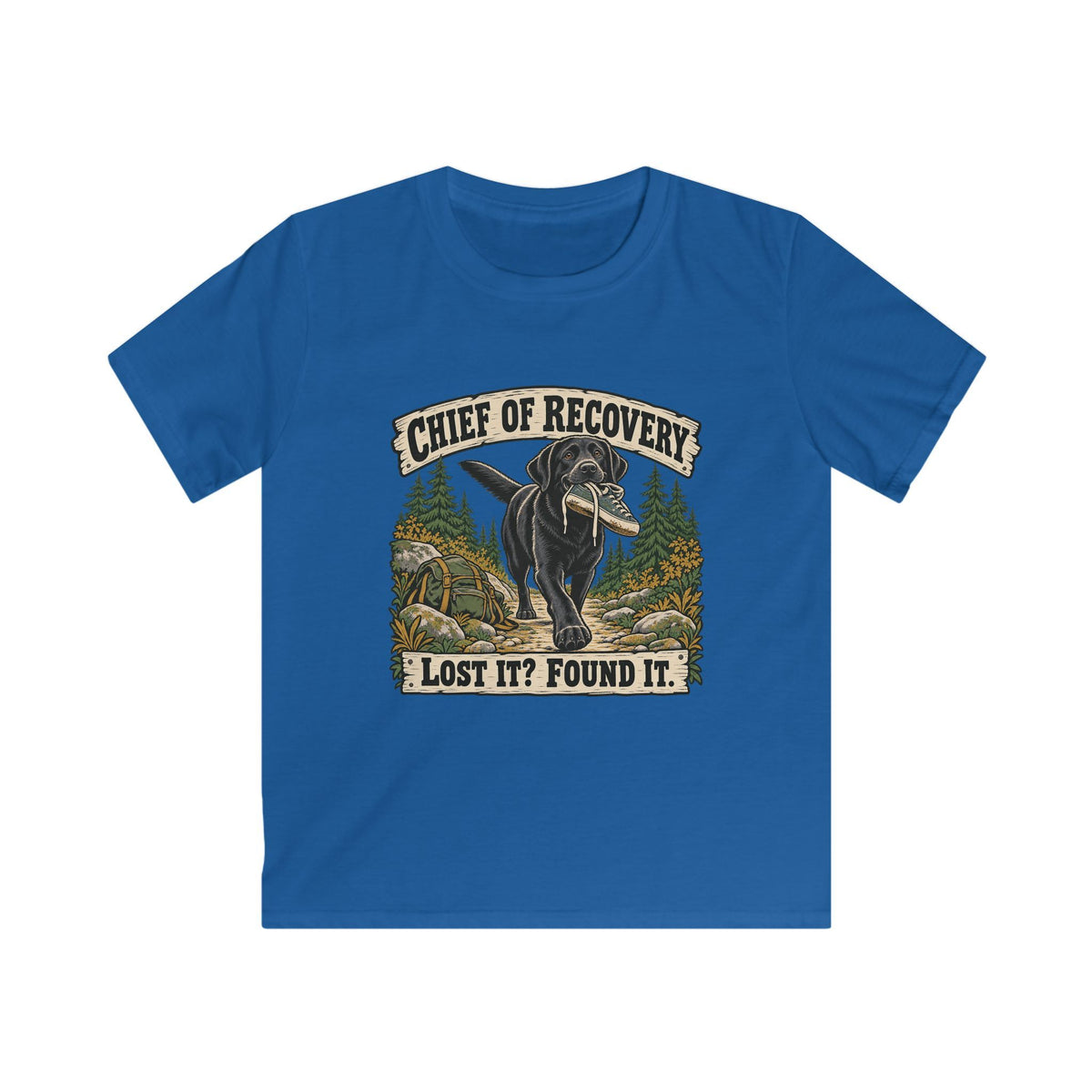Kids Chief of Recovery Black Lab T-shirt