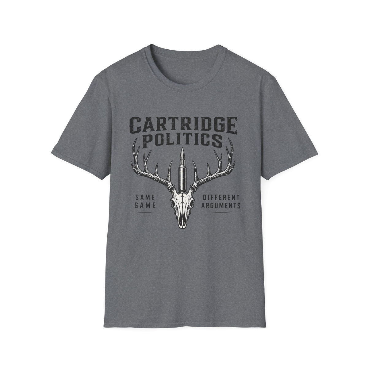 Cartridge Politics Same Game Different Arguments T-shirt