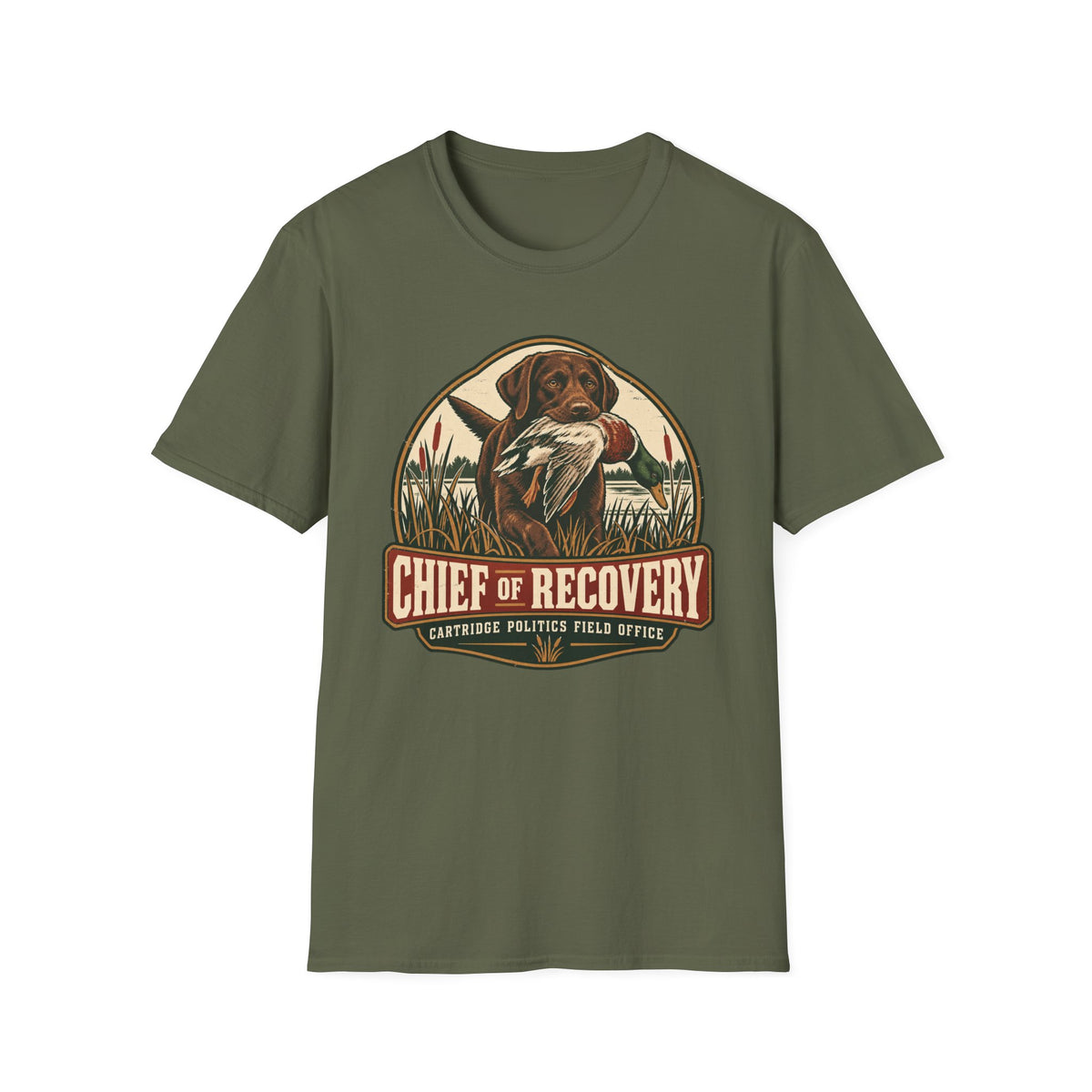 Chocolate Lab Chief of Recovery T-shirt