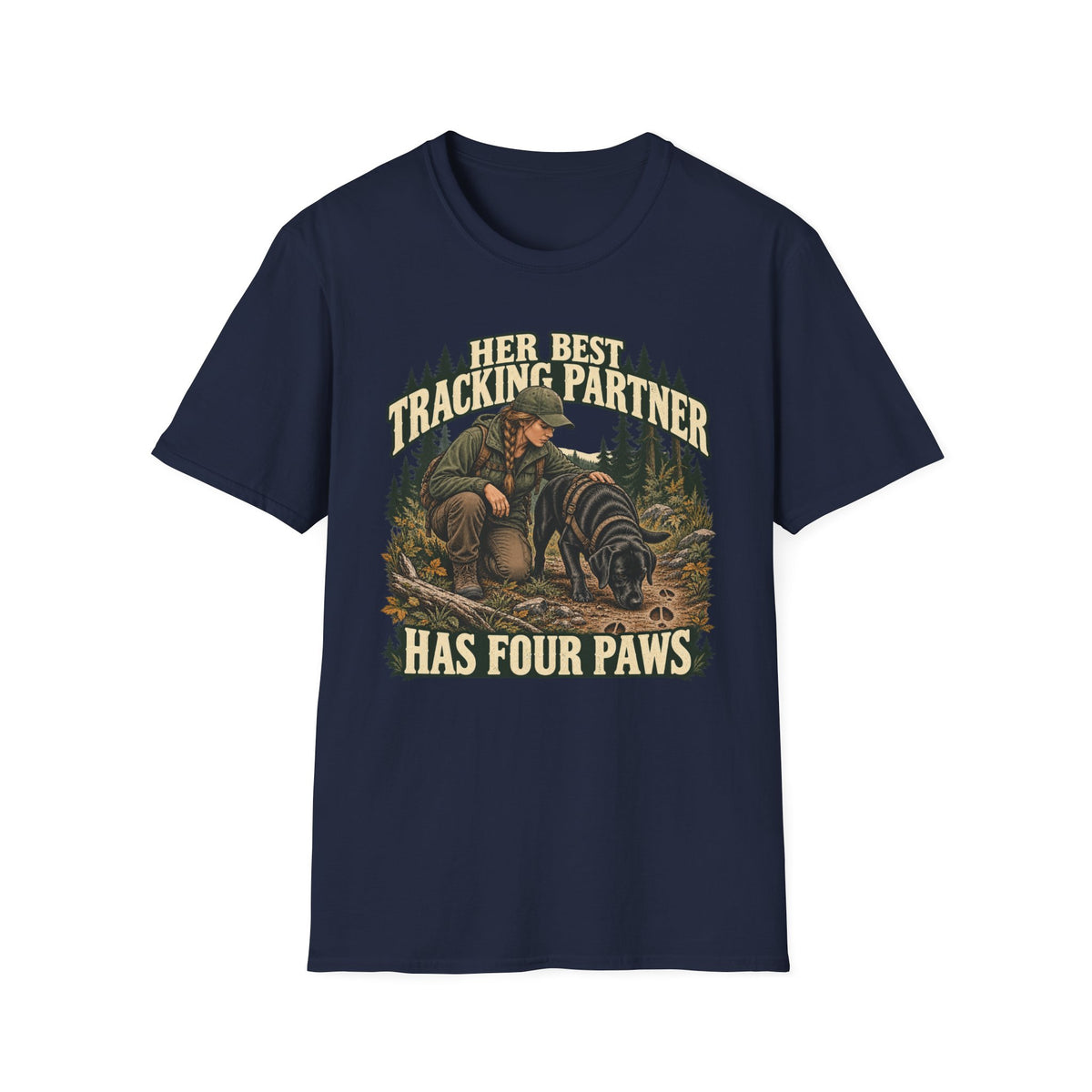 Her Best Tracking Partner T-shirt