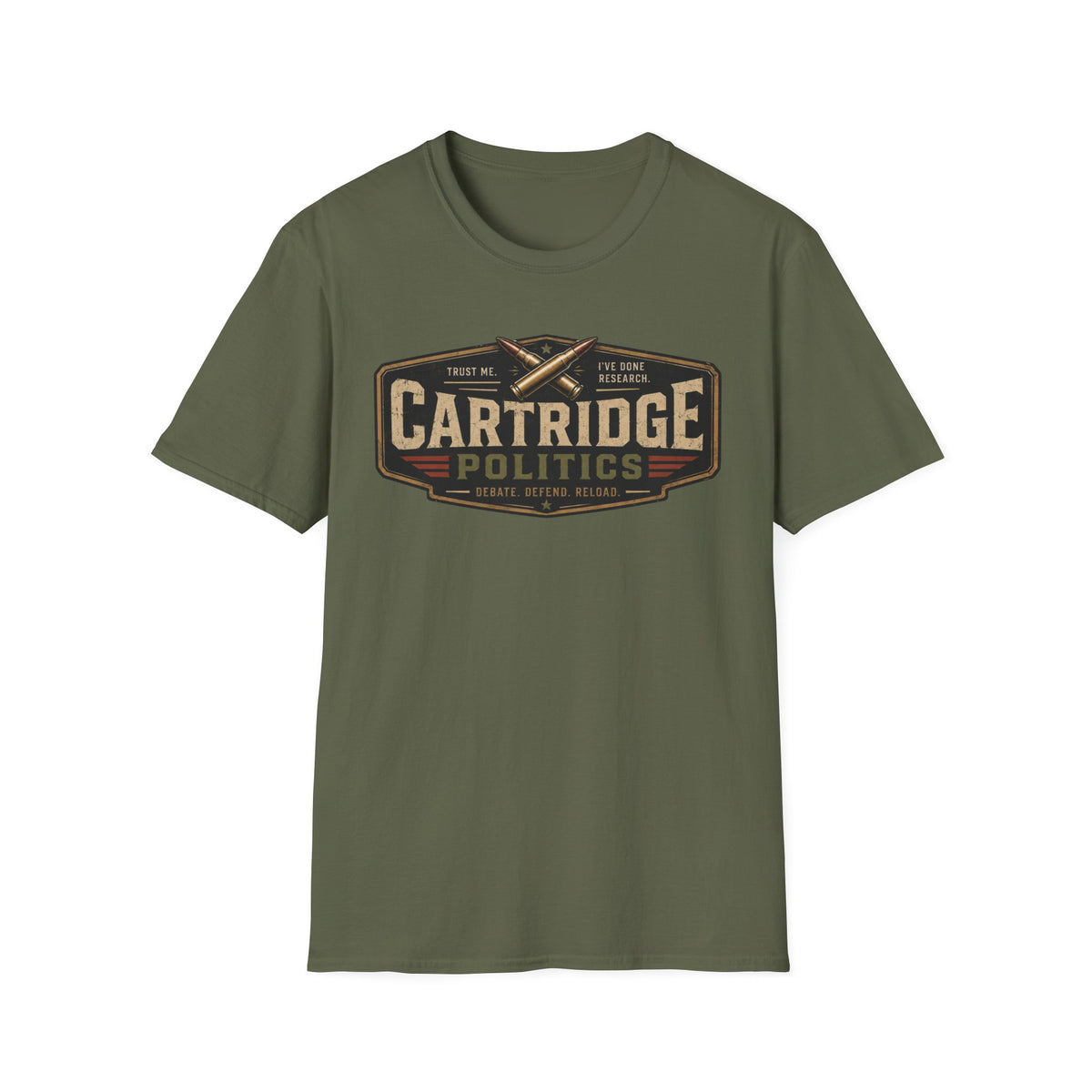 Cartridge Politics Shield T-shirt