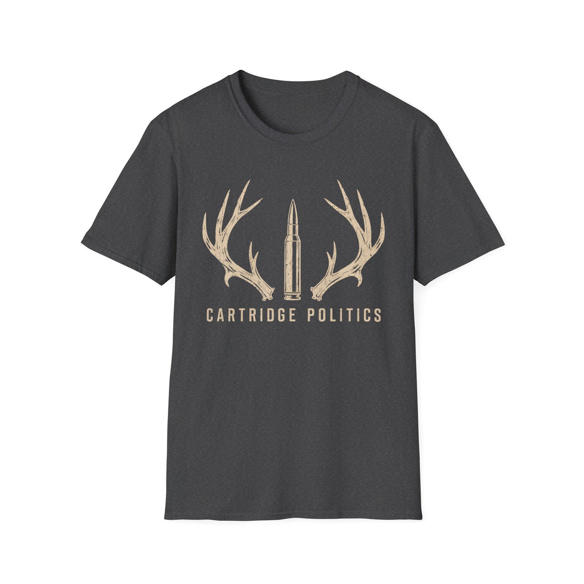 Cartridge Politics Antlers and Cartridge T-shirt