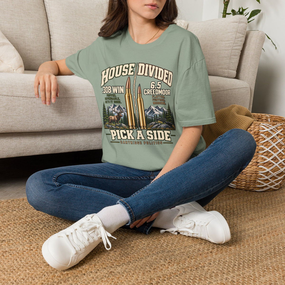 House Divided .308 VS 6.5 Creedmoor T-shirt