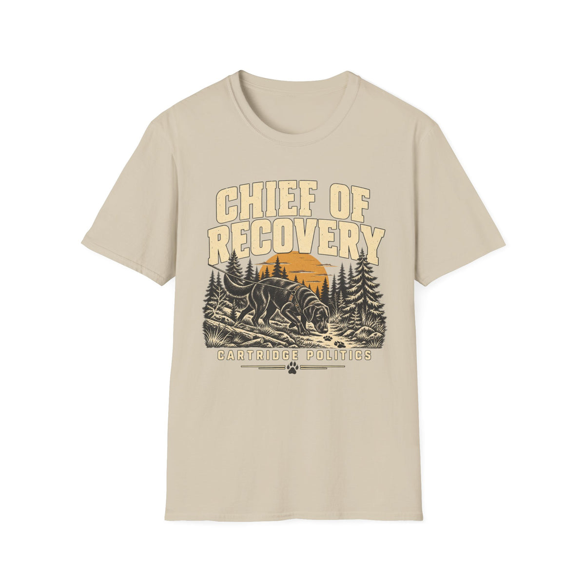 Black Lab Chief of Recovery T-shirt