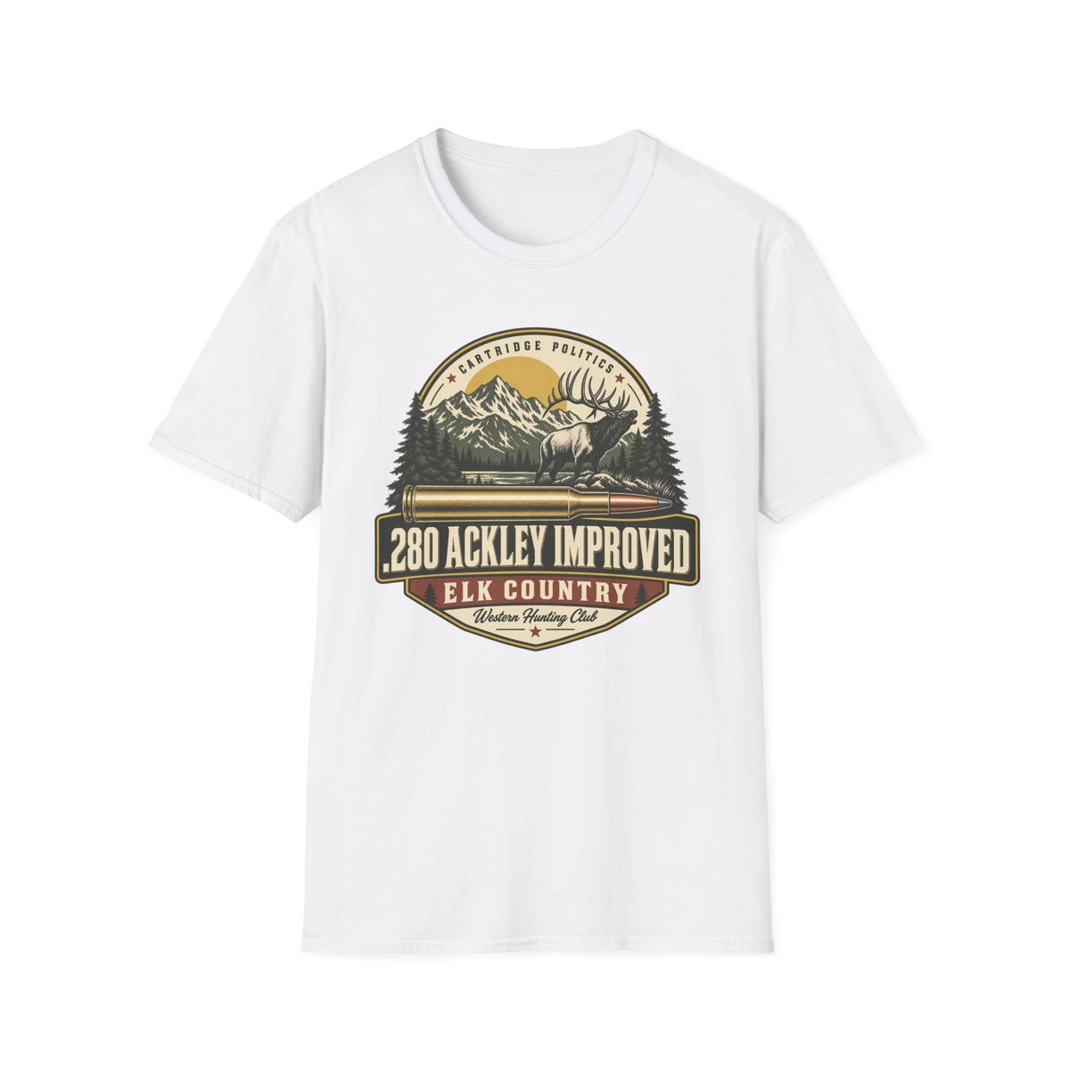 .280 Ackley Improved Shield T-shirt