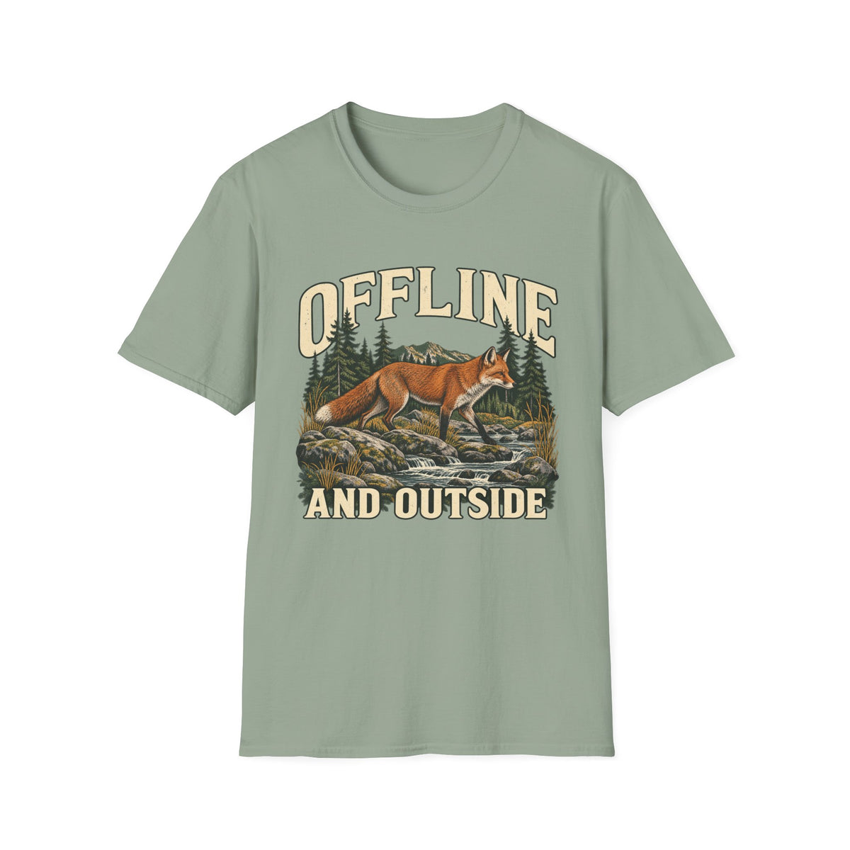 Offline and Outside Fox T-shirt