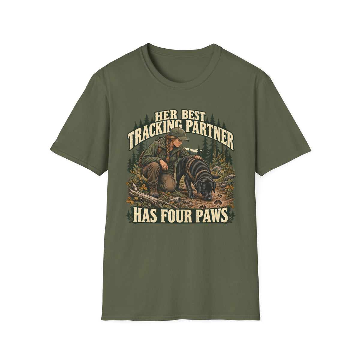 Her Best Tracking Partner T-shirt