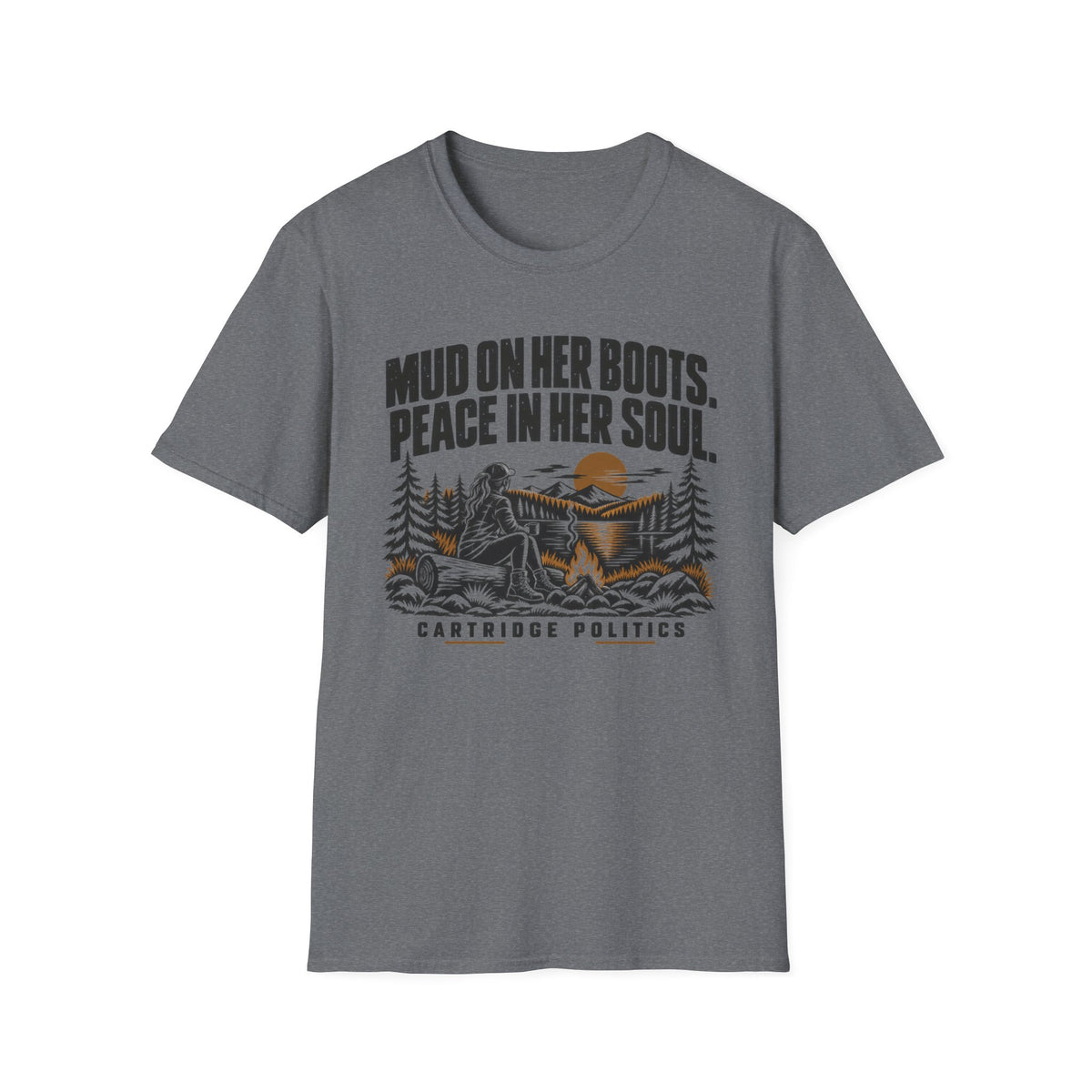 Mud On Her Boots Peace In Her Soul T-shirt