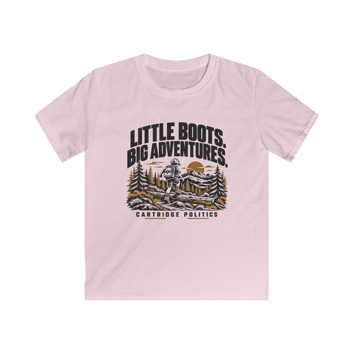 Kids Little Boots Big Adventures T-shirt