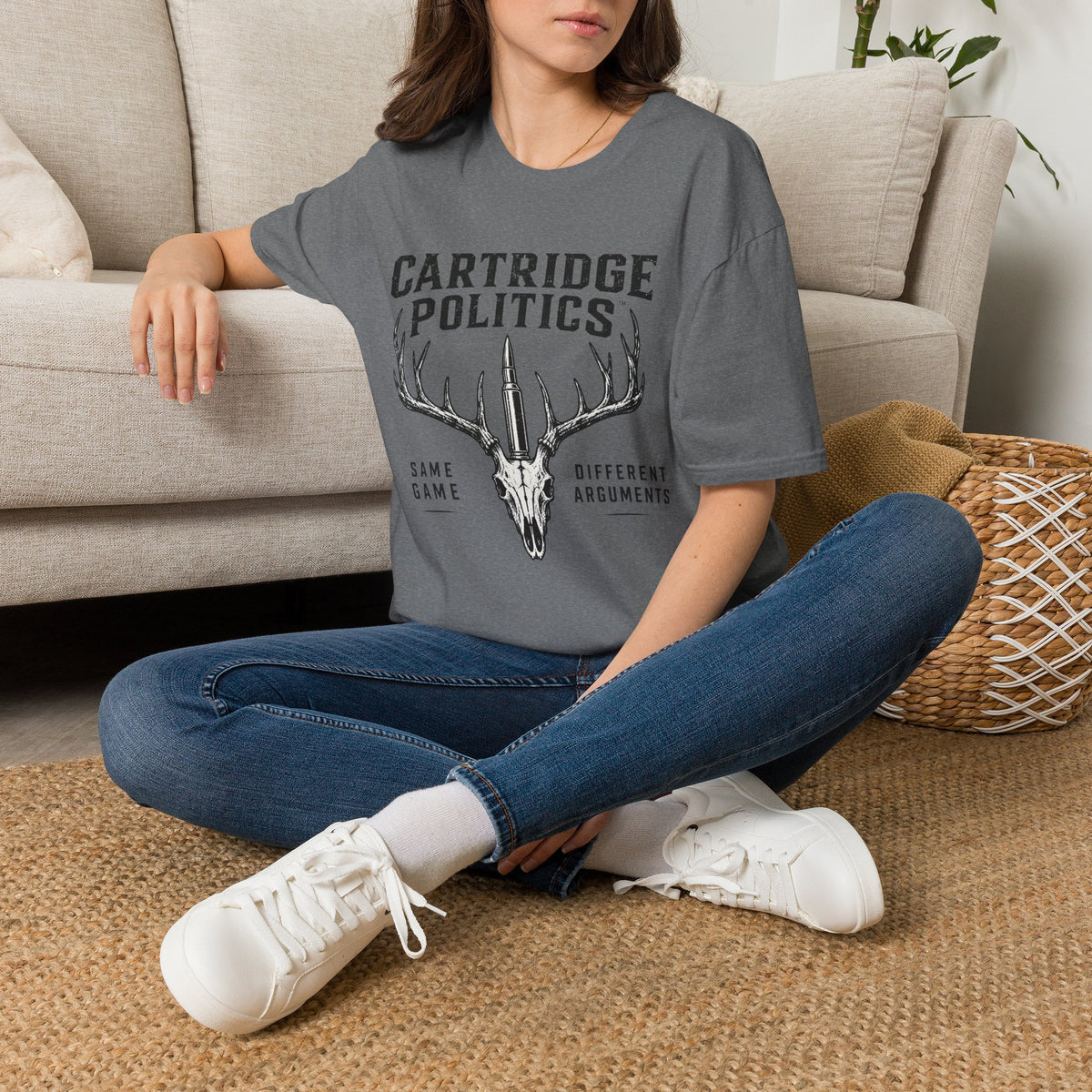Cartridge Politics Same Game Different Arguments T-shirt