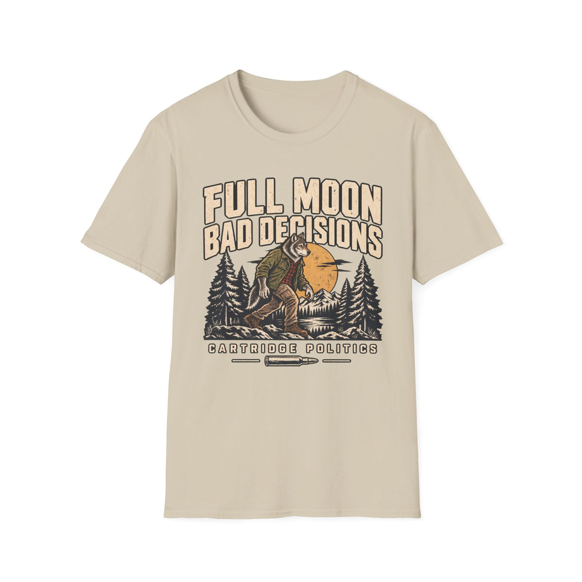 Werewolf Full Moon Bad Decisions T-shirt