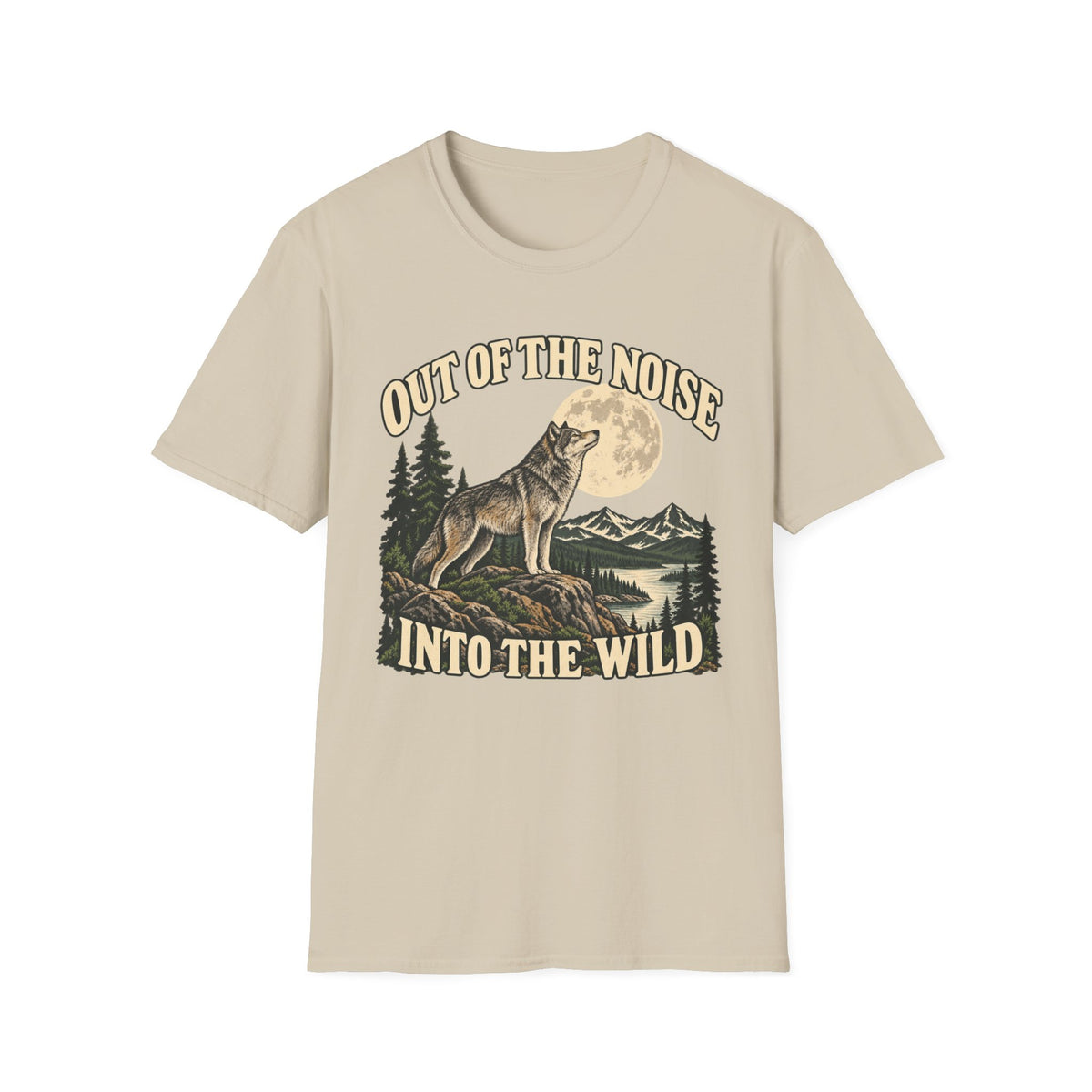 Out Of The Noise Into The Wild Wolf T-shirt