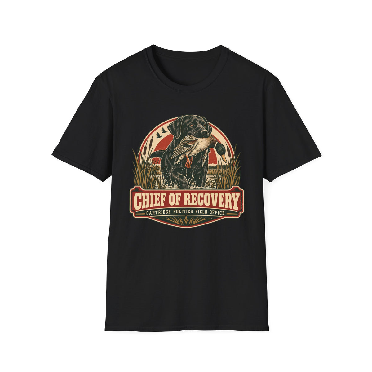 Black Lab Chief of Recovery T-shirt