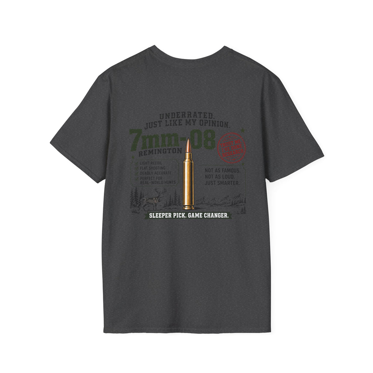 Team 7mm-08 Remington Detailed T-shirt