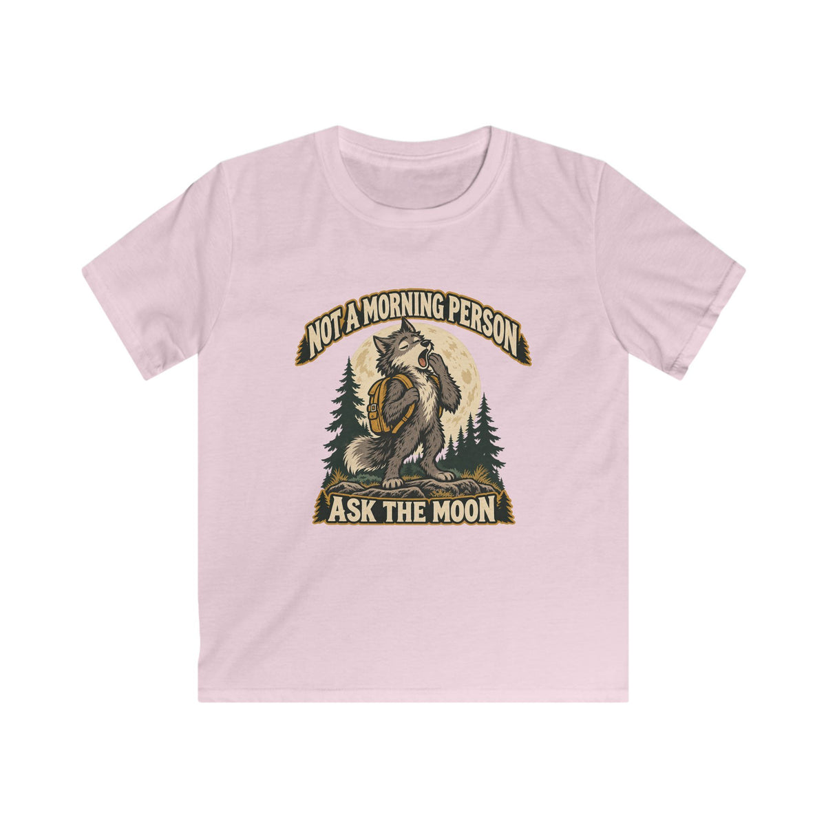Kids Not a Morning Person Werewolf T-shirt