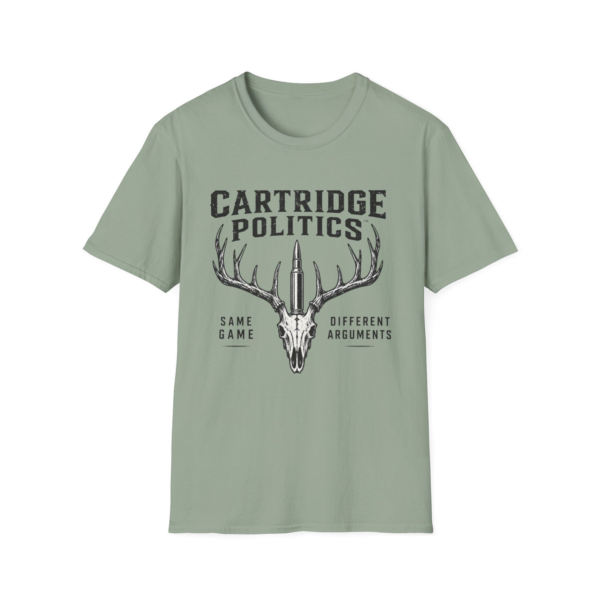 Cartridge Politics Same Game Different Arguments T-shirt