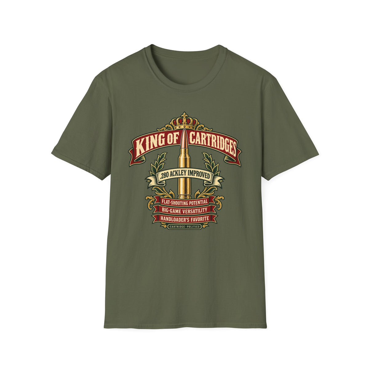 King of Cartridges .280 Ackley Improved T-shirt
