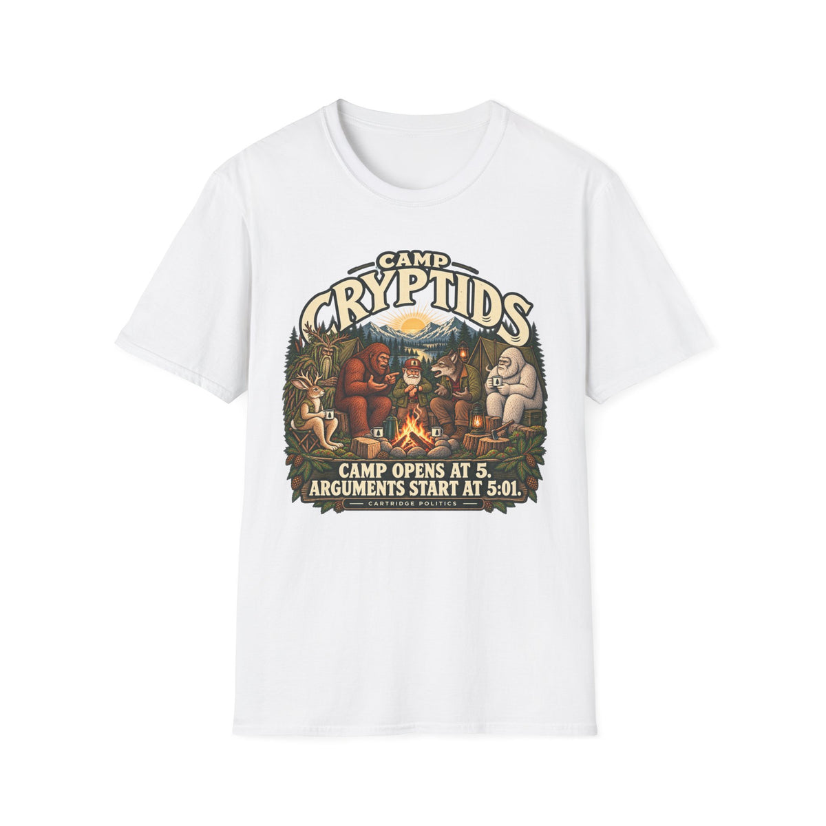 Camp Cryptids Camp Opens At 5 T-shirt