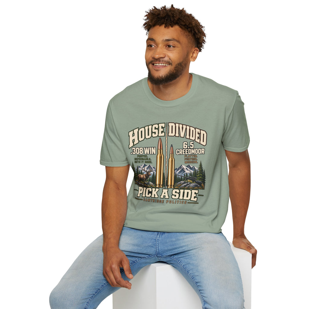 House Divided .308 VS 6.5 Creedmoor T-shirt