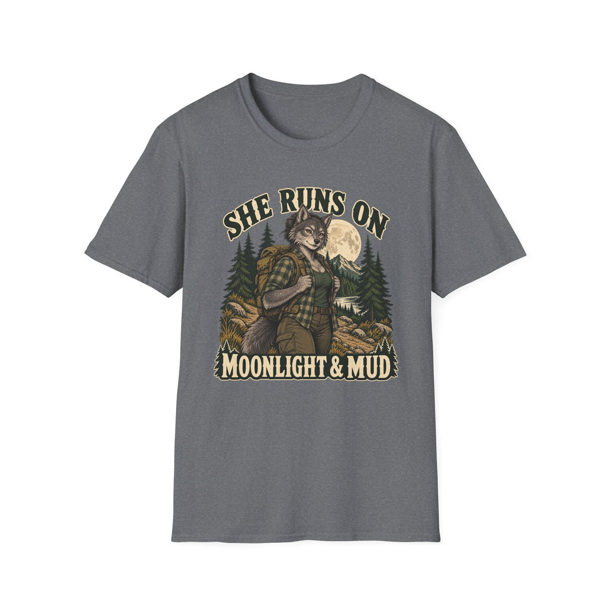 She Runs On Moonlight Werewolf T-shirt