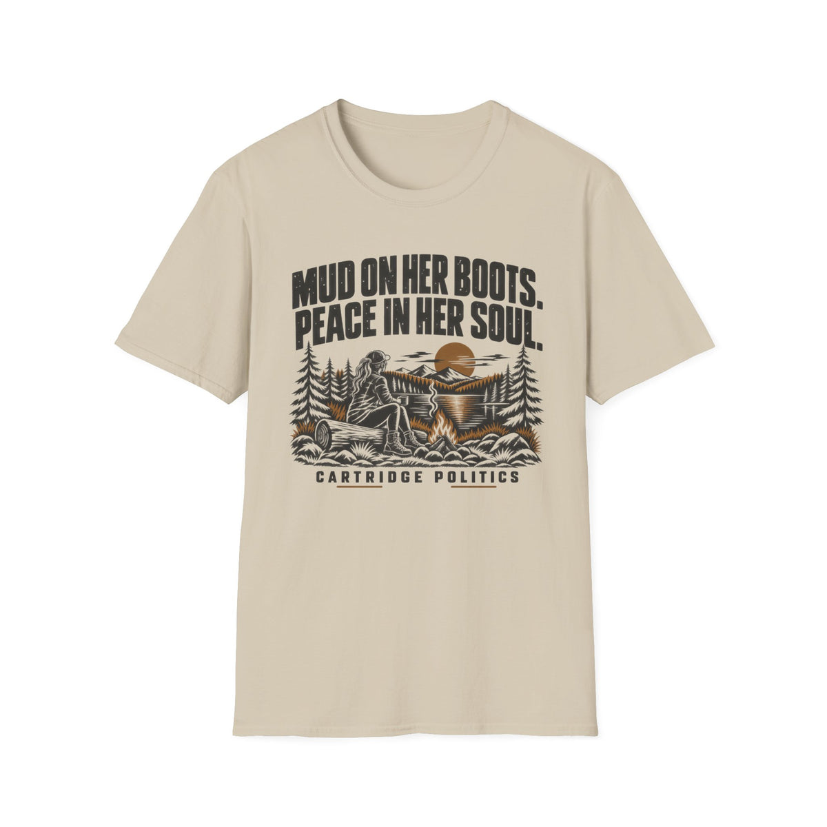 Mud On Her Boots Peace In Her Soul T-shirt